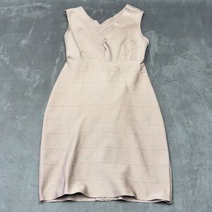 Fashion nova bandage Elegant salmon light Sleeveless Dress women’s size large